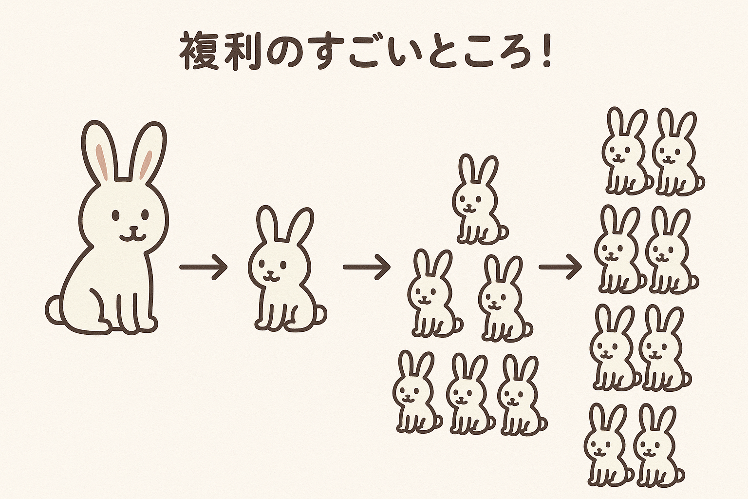 複利のイメージ